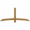 Ekena Millwork Bellingham Rough Sawn Timber Gable Bracket, Western Red Cedar, 72"W x 33"H x 4"D x 4"F, 11/12 Pitch GBW072X33X0404BEL00RWR - alternate 1